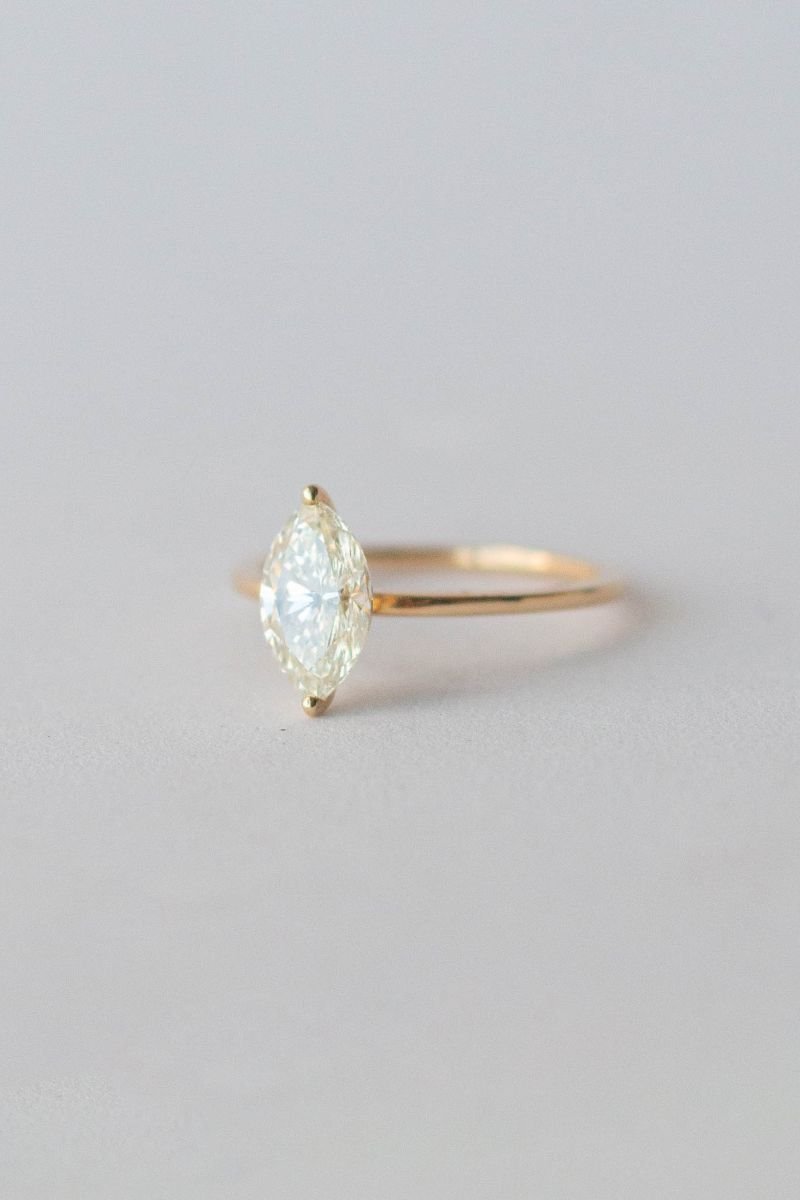 Anel Diamante Navete 1.37ct