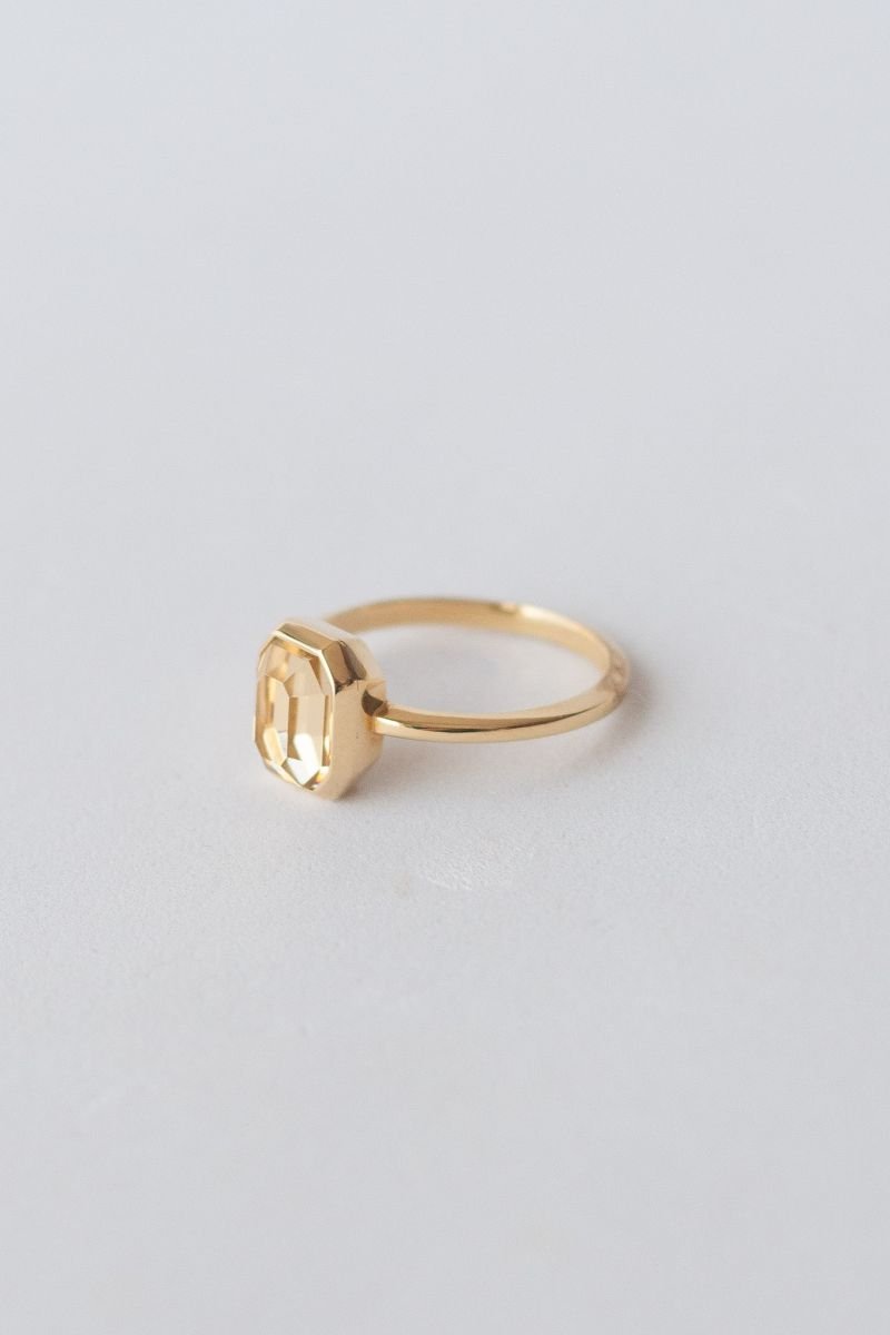 Anel Retângulo Reflexo