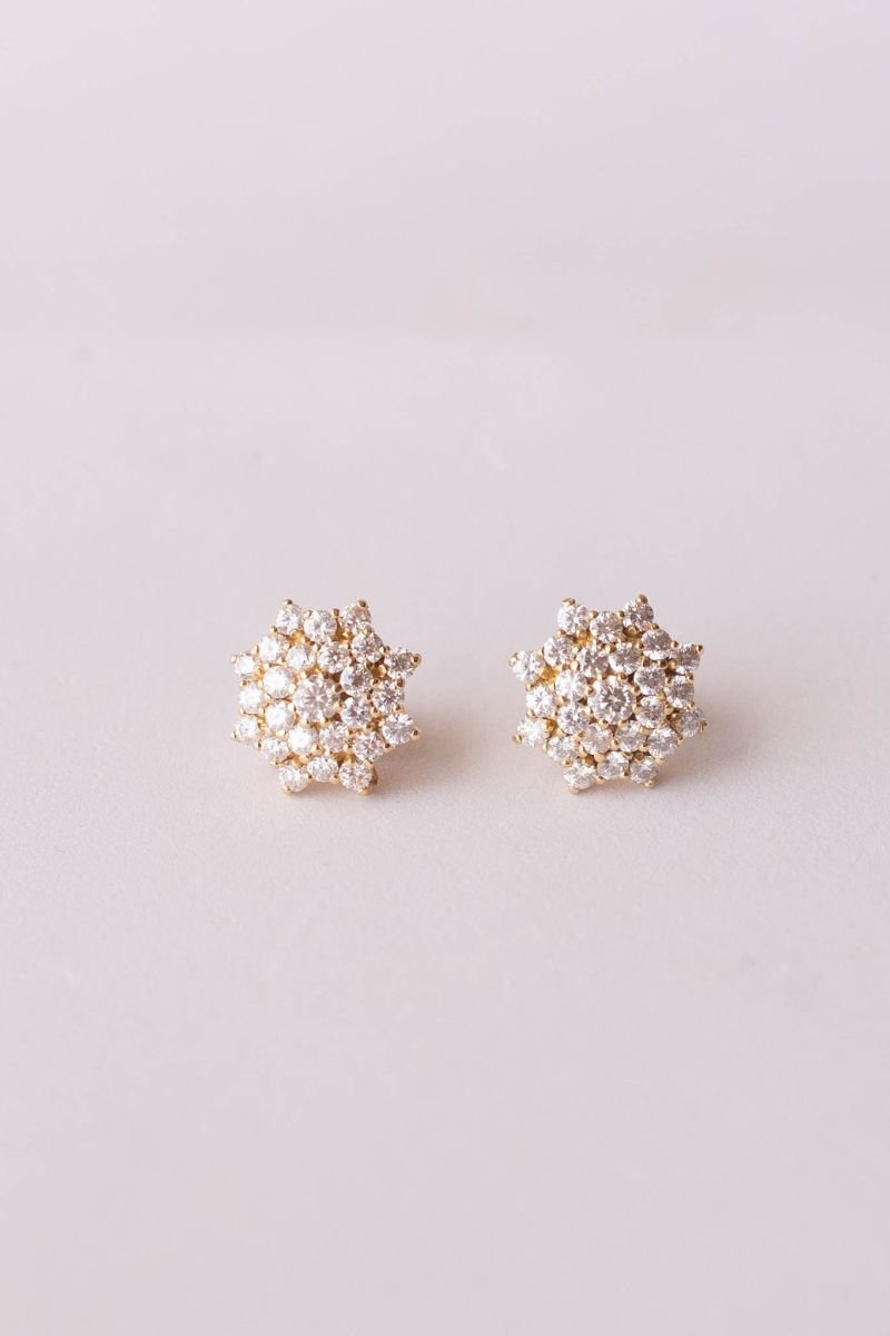Brinco Flor Brilhantes