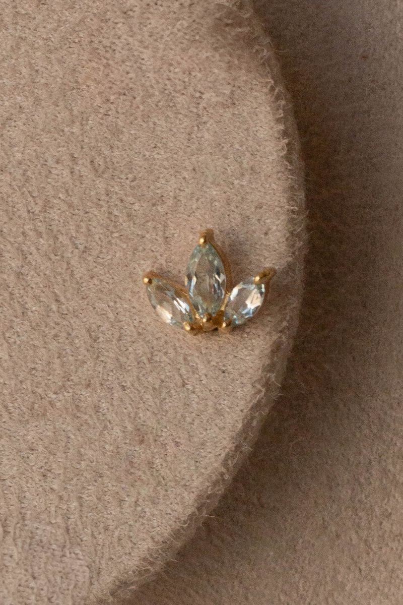 Brinco Navetes Topázio