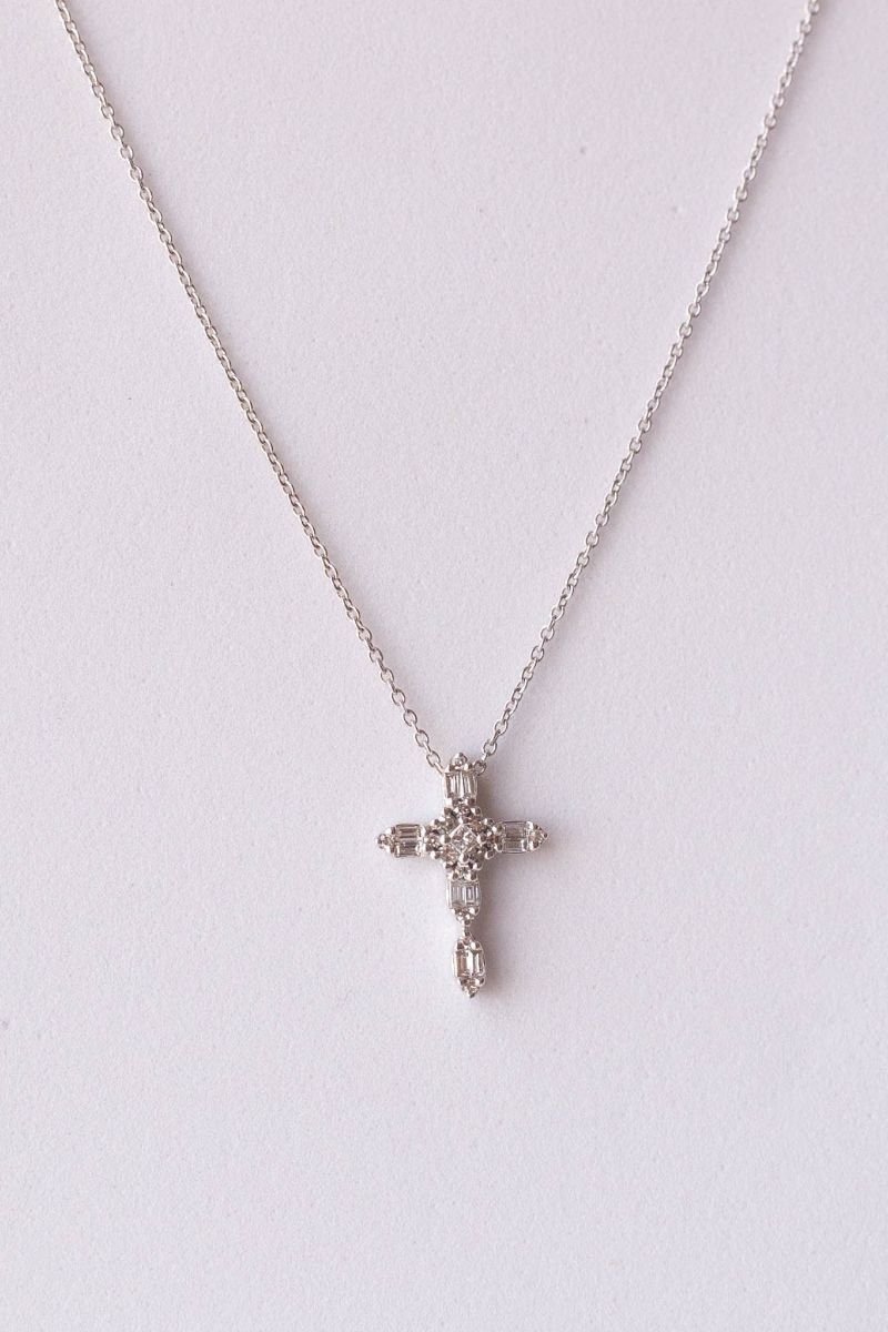 Colar Cruz Diamantes