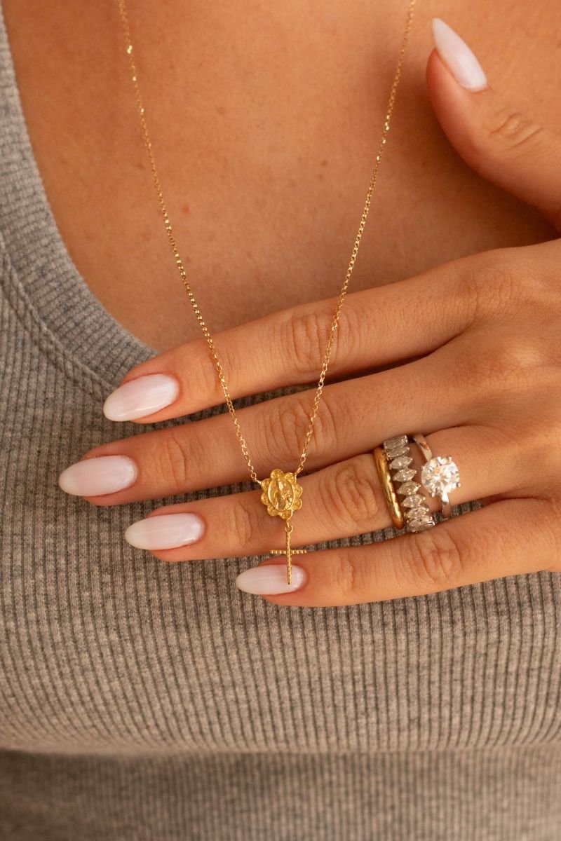 Escapulário Flor e Cruz